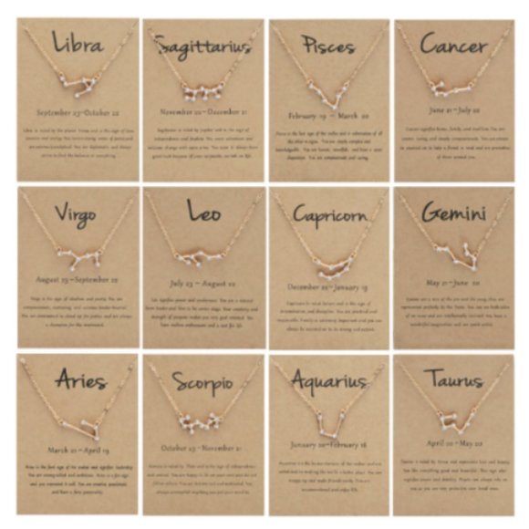 Gold Capricorn Constellation Necklace - Picture 3 of 5